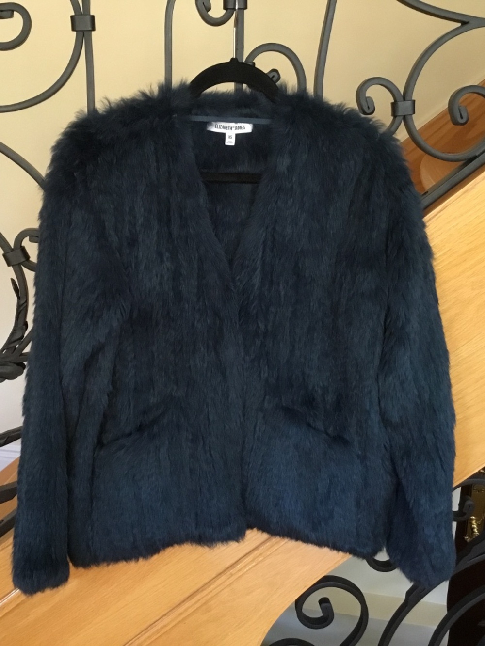 ELIZABETH AND JAMES RABBIT FUR JACKET